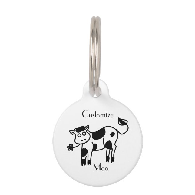 Moo Cow Thunder_Cove  Pet ID Tag (Front)