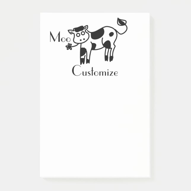 Moo Cow Thunder_Cove Post-it Notes (Front)