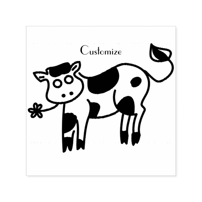 Moo Cow Thunder_Cove  Self-inking Stamp (Design)
