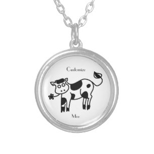 Moo Cow Thunder_Cove Silver Plated Necklace