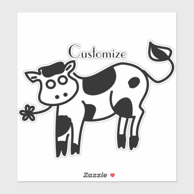 Moo Cow Thunder_Cove  Sticker (Sheet)