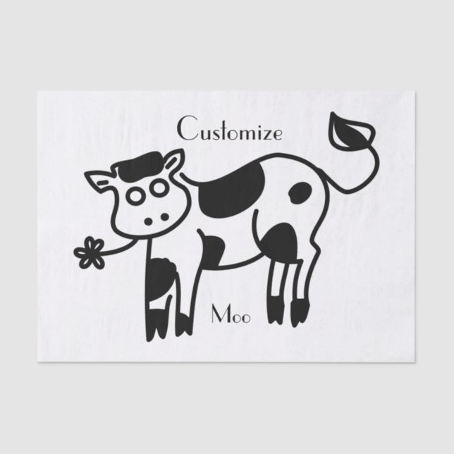 Moo Cow Thunder_Cove  Tissue Paper (Front)