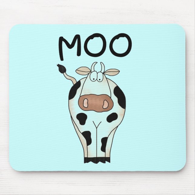 Moo Cow Tshirts and Gifts Mouse Pad (Front)