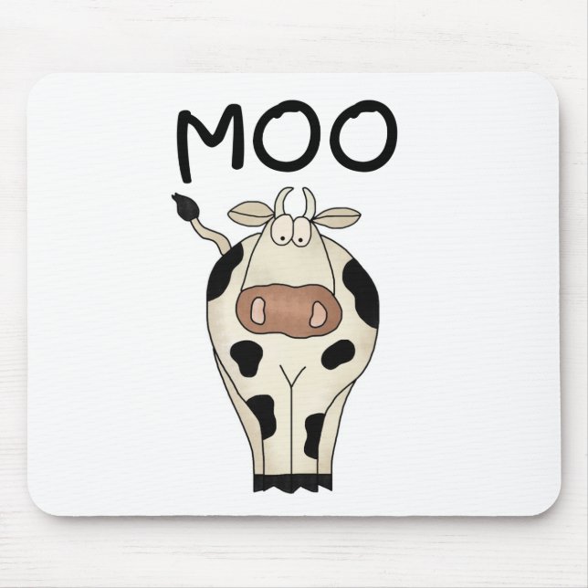 Moo Cow Tshirts and Gifts Mouse Pad (Front)