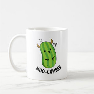 Moo-cumber Funny Veggie Cucumber Pun  Coffee Mug