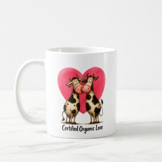 🐄 Moo-d for Love – “Certified Organic Love” Mug 