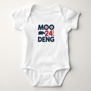Moo Deng 2024 Moo Deng Moo Deng Cute Baby Hippo Bodysuit