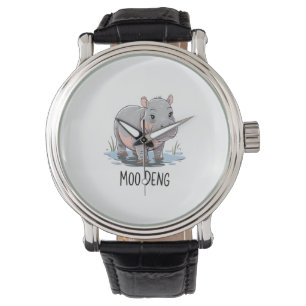 MOO DENG ALONE DESIGN T-Shirt Watch