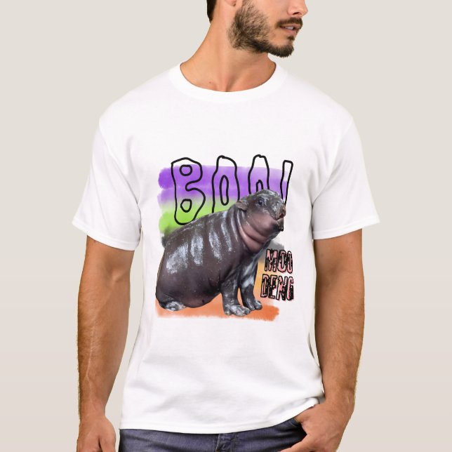 Moo Deng Bootleg Rap Shirt | Moo Deng Shirt (Front)