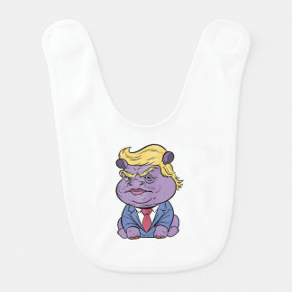 Moo Deng For Trump Baby Bibs, Donald  Trump 2024  Bib