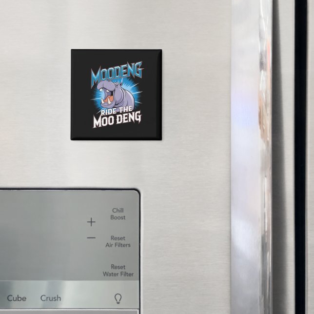 MOO DENG Hippo Ride The MOO DENG Magnet (In Situ (Fridge))