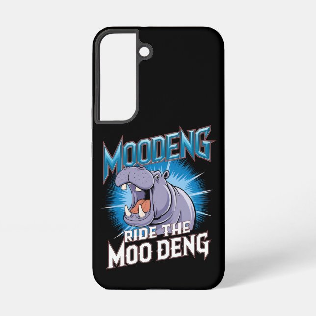 MOO DENG Hippo Ride The MOO DENG Samsung Galaxy Case (Back)
