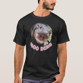 Moo Deng Hippo ,The Cute Baby Bouncy Pig T-Shirt