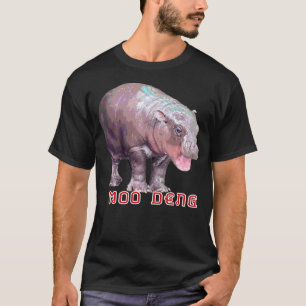 Moo Deng Pygmy Baby HIppo Hippopotamus Zoo Animal T-Shirt