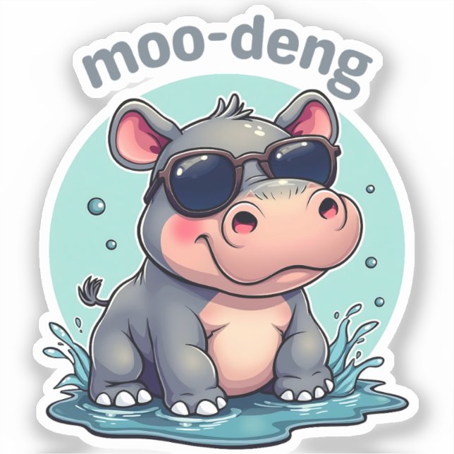 moo deng sticker (Front)