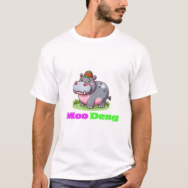 Moo Deng (Thai Hippo) T-Shirt (Front)