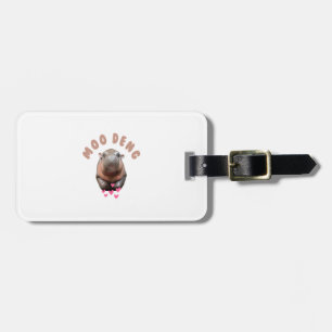 MOO-DENG THE FAMOUS BABY PIGMY HIPPO MOODENG T-Shi Luggage Tag