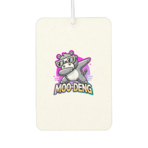 Moo Deng Viral Meme Cute Baby Pygmy Hippo Kawaii d Air Freshener