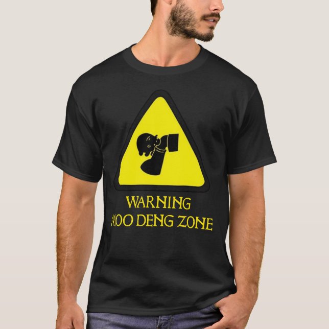 Moo DENG zone  warning T-Shirt (Front)