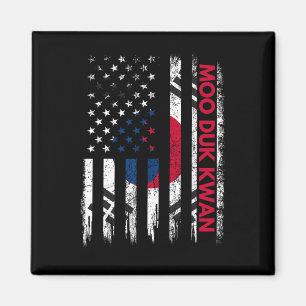 Moo Duk Kwan Karate Martial Arts Training Korean F Magnet