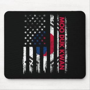 Moo Duk Kwan Karate Martial Arts Training Korean F Mouse Pad