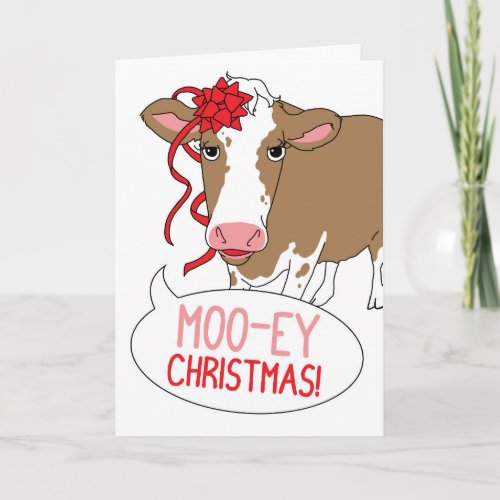 Moo_ey Christmas Holiday Card