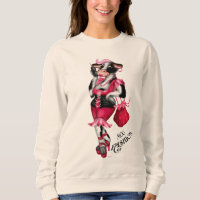 MOO FASHION Women's Champion Women's Basic Sweat Sweatshirt