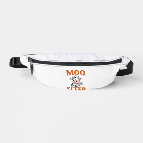 Moo For Sleep Cute Cow Vintage Shirt Design Fanny Pack