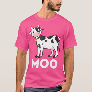Moo - Funny Cow Lover Famer Cattle Ranch Dairy Far T-Shirt