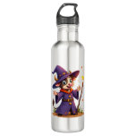 Moo-Gician the Cow Sorcerer Stainless Steel Water Bottle