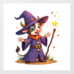 Moo-Gician the Cow Sorcerer Wall Decal