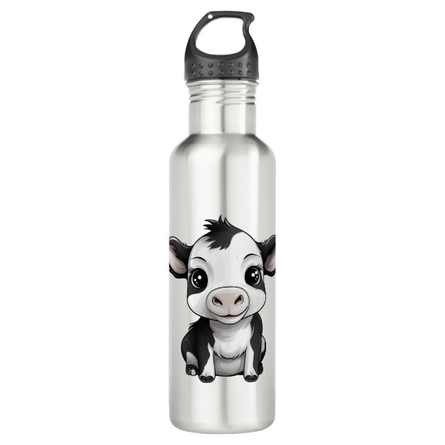 🚰💧 "Moo-hydrate" Stainless Steel Water Bottle 💧 (Front)