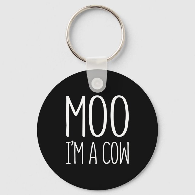Moo Im A Cow Gift Keychain (Front)