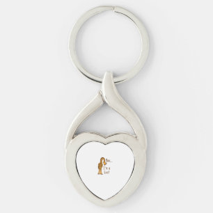 Moo I'm A Goat Giraffe Farm Animal  Keychain