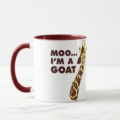 Moo Im A Goat _ Giraffe Mug