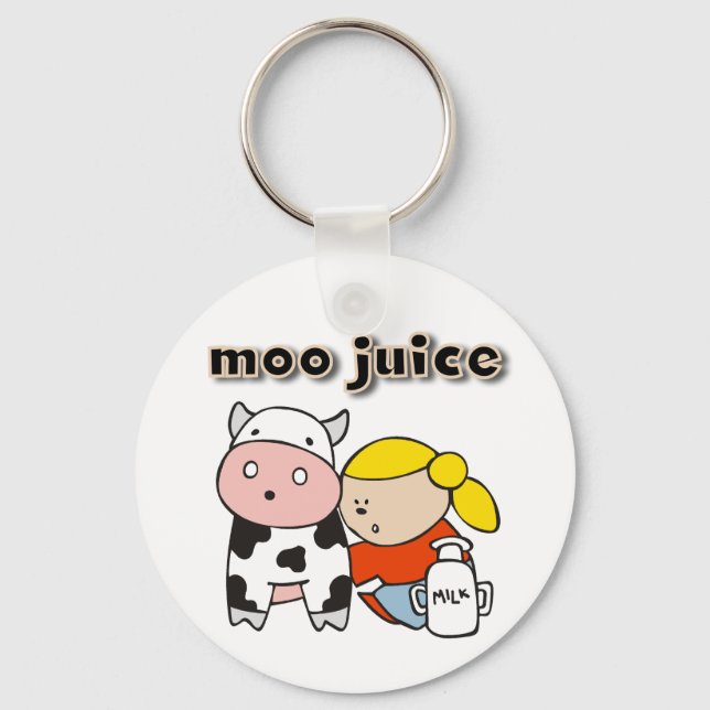 Moo Juice Keychain (Front)