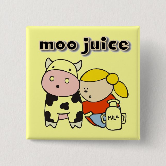 Moo Juice Tshirts and Gifts Pinback Button (Front)
