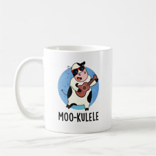 Moo-kulele Funny Ukulele Cow Pun Coffee Mug