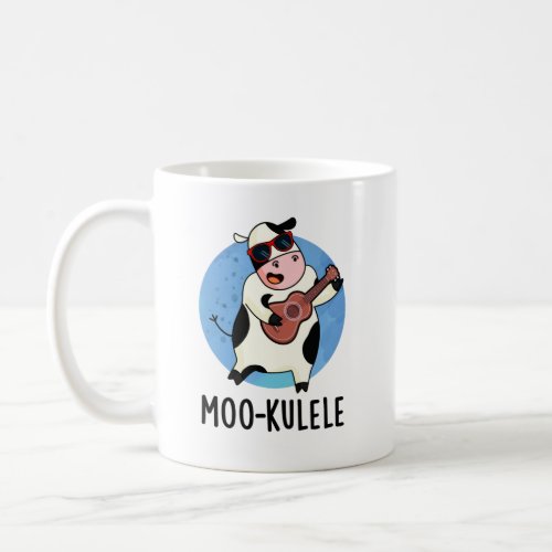 Moo_kulele Funny Ukulele Cow Pun Coffee Mug