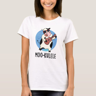 Moo-kulele Funny Ukulele Cow Pun T-Shirt