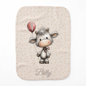 Moo Magic: Age One Edition! Baby Burp Cloth
