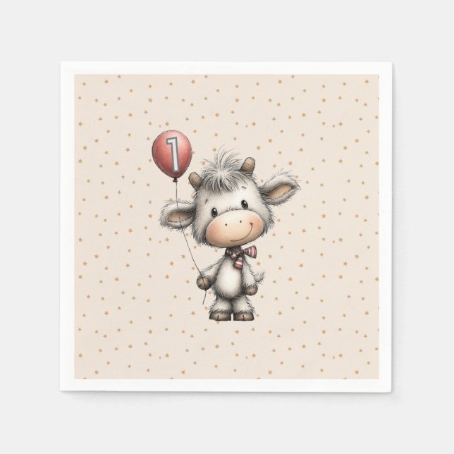 Moo Magic: Age One Edition! Napkins (Front)