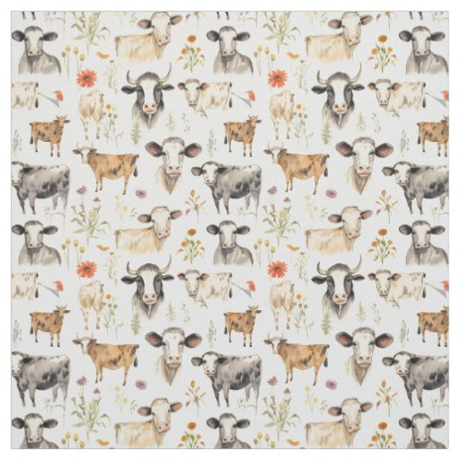 Moo Magic: Whimsy Cow Fabric