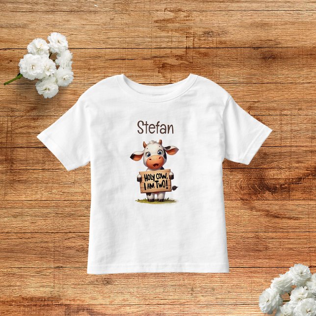 Moo-Moo I'm Two! Toddler T-shirt (Creator Uploaded)
