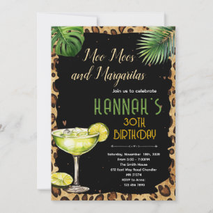Moo Moos and Margaritas party Invitation