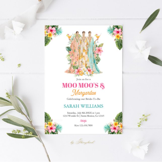 Moo Moos & Margaritas Bridal Shower Invitation (Creator Uploaded)