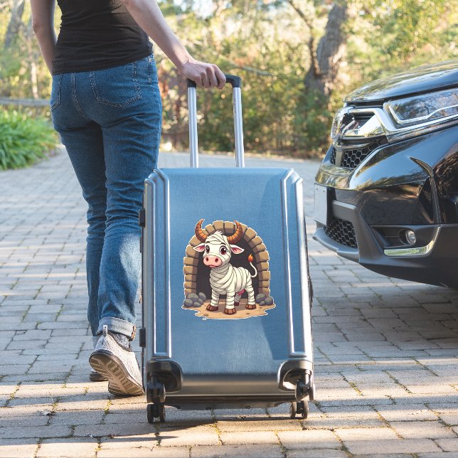 Moo-Mummy Returns Sticker (Suitcase Insitu)