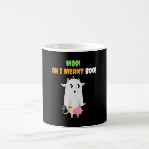 Moo Oh I Meant Boo _ Funny Holloween Coffee Mug