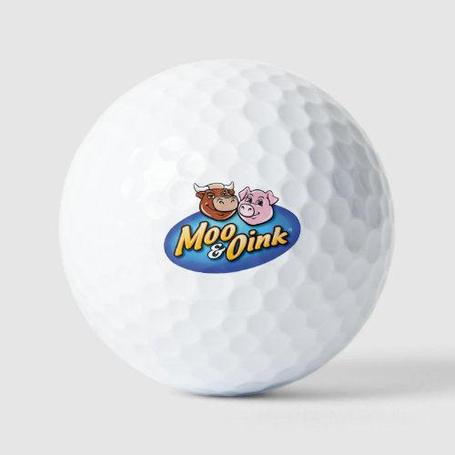 Moo  Oink Golf Balls