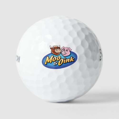 Moo  Oink Golf Balls